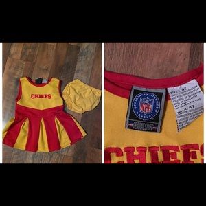 Toddler Chiefs cheerleading outfit